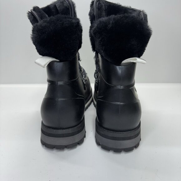 Michael Kors Lanis Boots Womens 9 Winter Rain Snow Bunny Lug Sole Après-ski Luxe - Picture 7 of 10